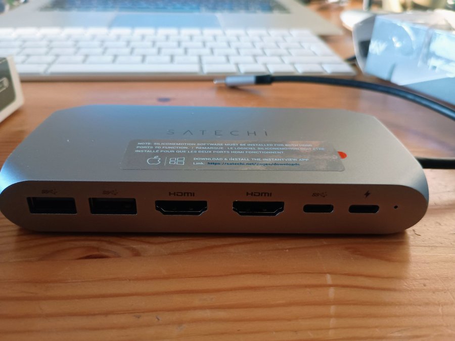 Satechi Multimedia M1 - två HDMI-strömmar ur en USB-C-kontakt