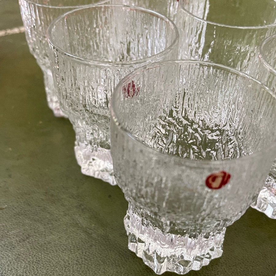 Aslak Tapio Wirkkala 1968, IITTALA 7st glas