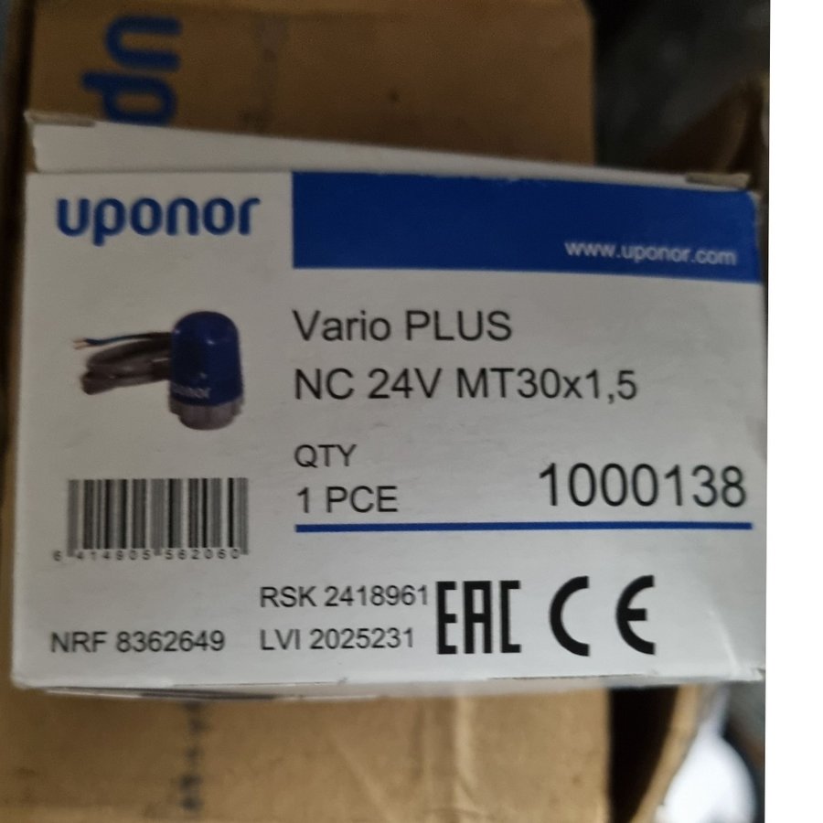 Uponor Vario PLUS NC 24V MT30x1,5