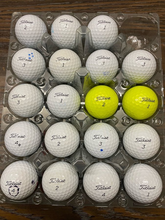 19st Titleist PRO V1 golfbollar