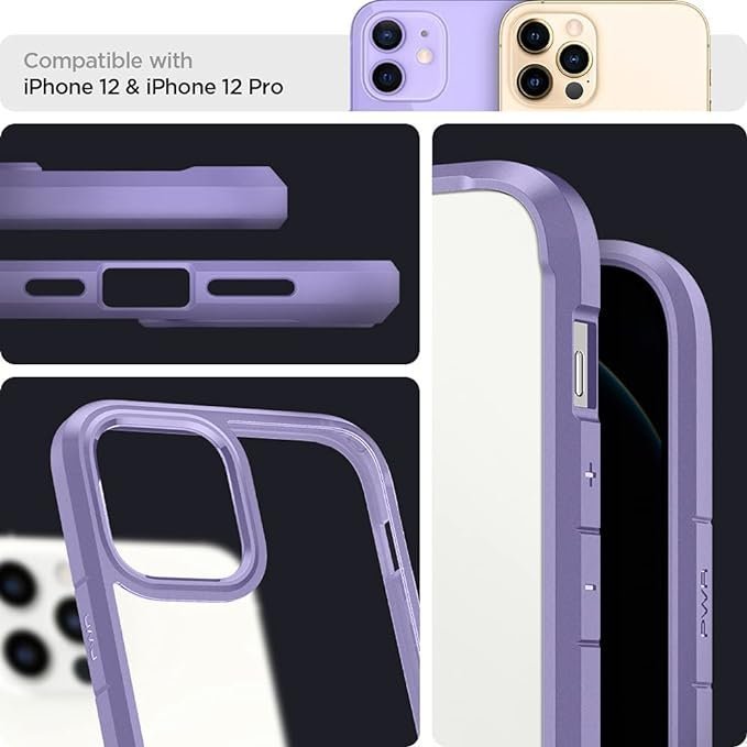 Spigen Ultra Hybrid ACS03109 iPhone 12 / 12 Pro Case – Iris Purple