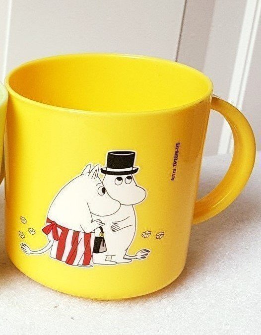 Mumin kopp, plastmugg - 2018 Snoopy - Mumin-pussel från Max. HELT NYA!