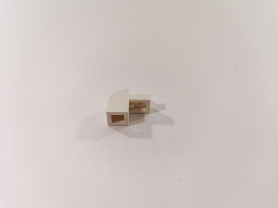 Lego - slope - curved - böjd - 2x1x1 1/3 - part 6091 - vit