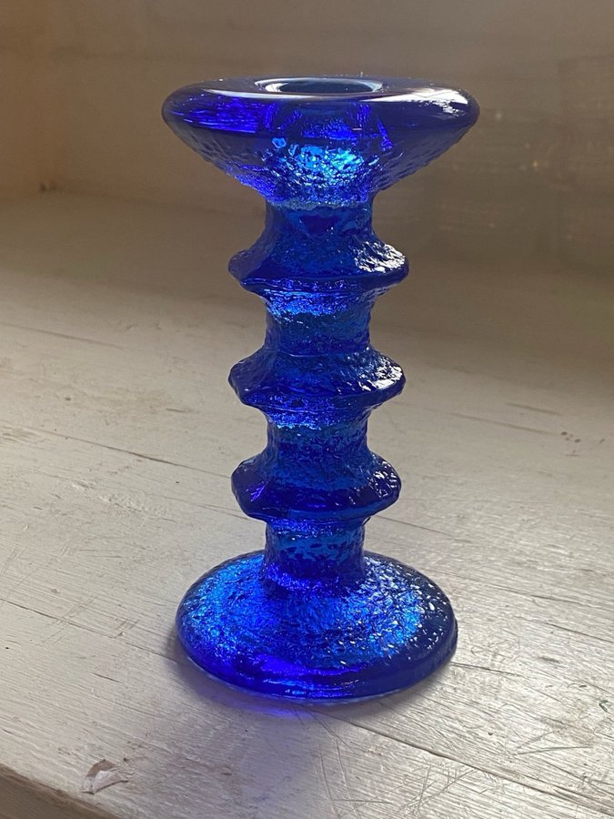 Blå blue Festivo iittala Sarpaneva ljusstake candle stick