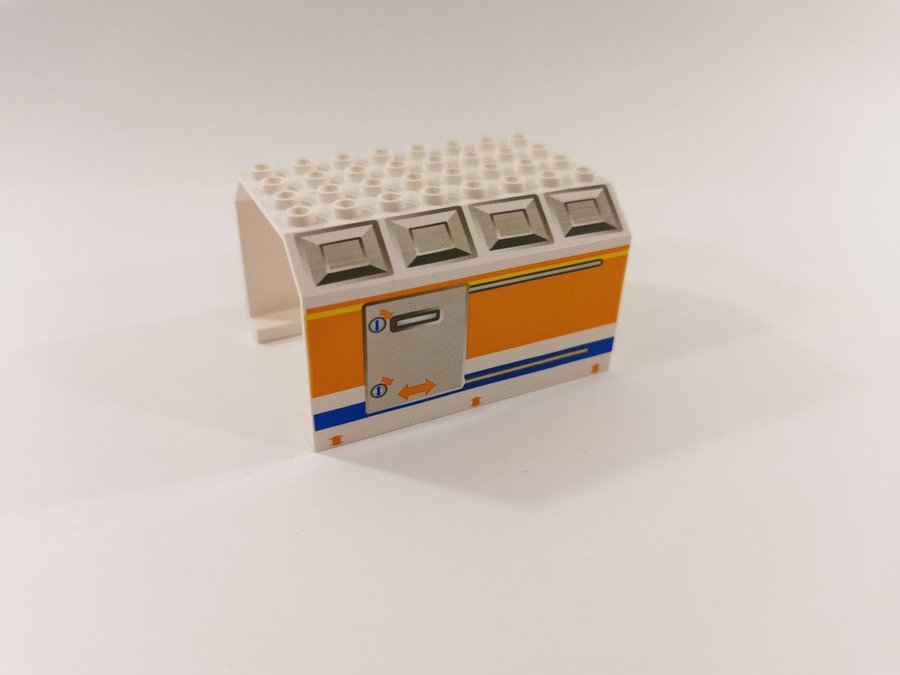 Lego - sluss - tryck - 6x8x4 - part 42604 - vit