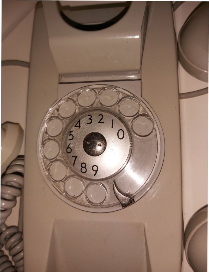 Telefon Grå Retro Snurrskiva A002 9871/08