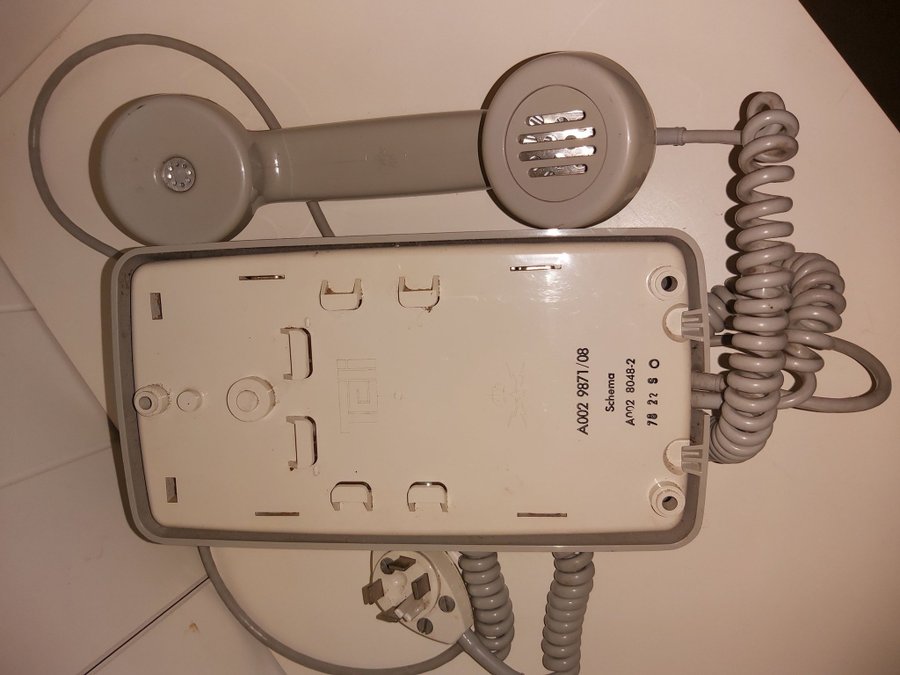 Telefon Grå Retro Snurrskiva A002 9871/08