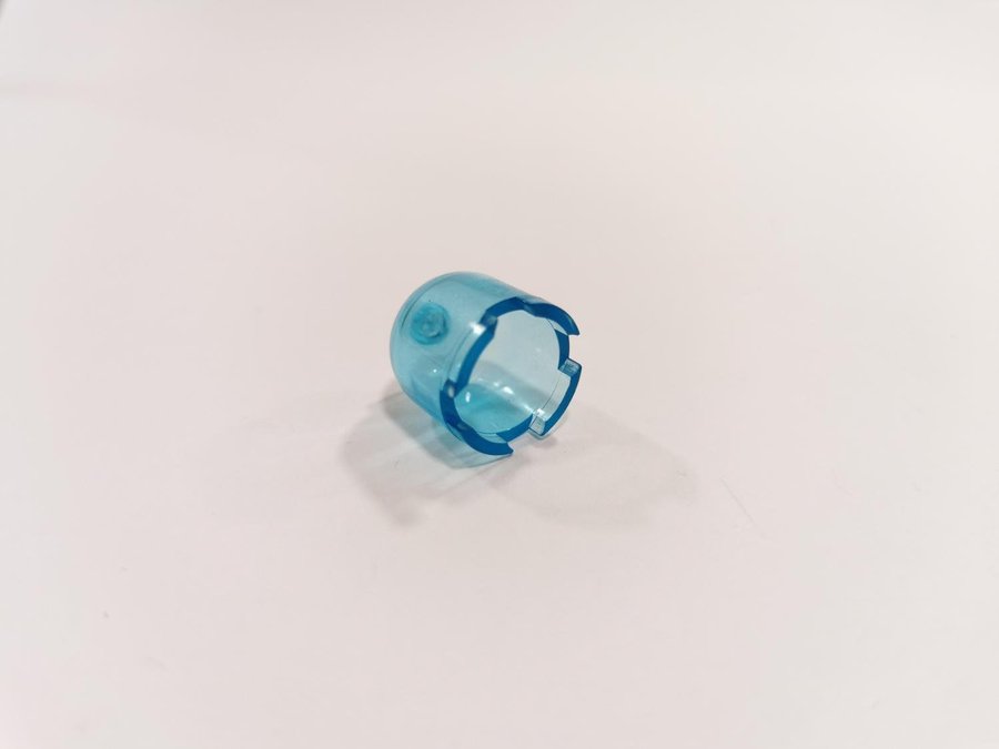 Lego - transparent - glob - 2x2x1 2/3 - part 30151 - ljusblå (trans light blue)