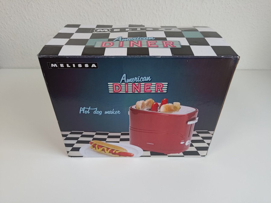 Melissa American Diner Hotdog Maker - Tillagning av korv och bröd