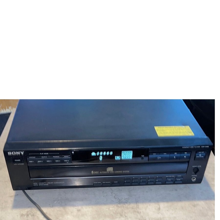 Sony CDP-C425 (5-Disk CD Changer) Multi Compact Disc Player (1992)