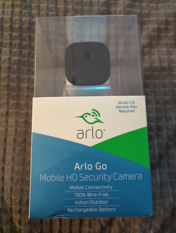 Arlo Go - 4G-kamera 3G/4G stöd i bra skick komplett i box! Modell nr: VML4030