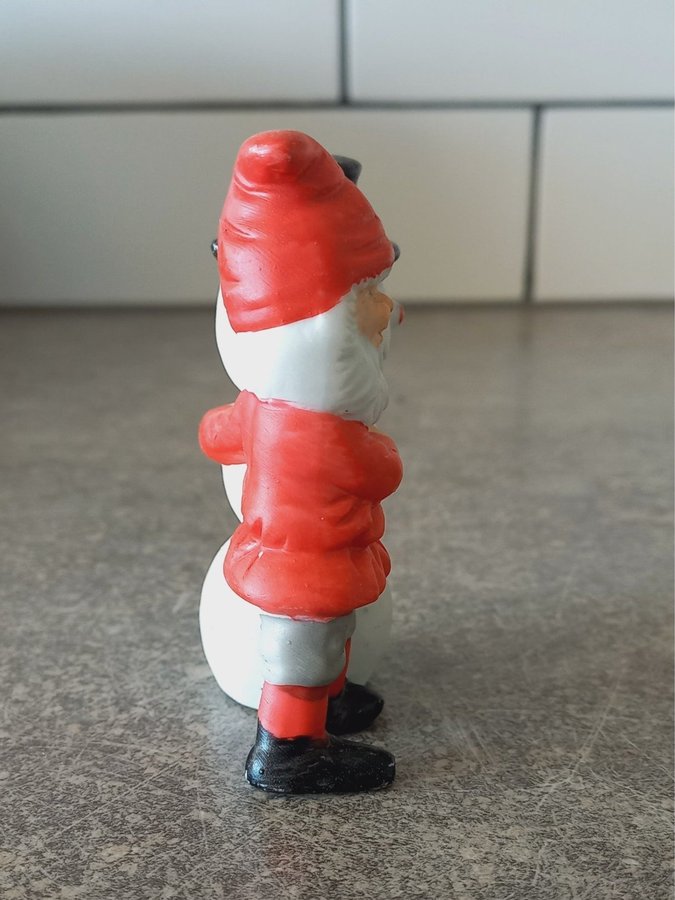 Tomte Snögubbe Porslin Jultomte Retro