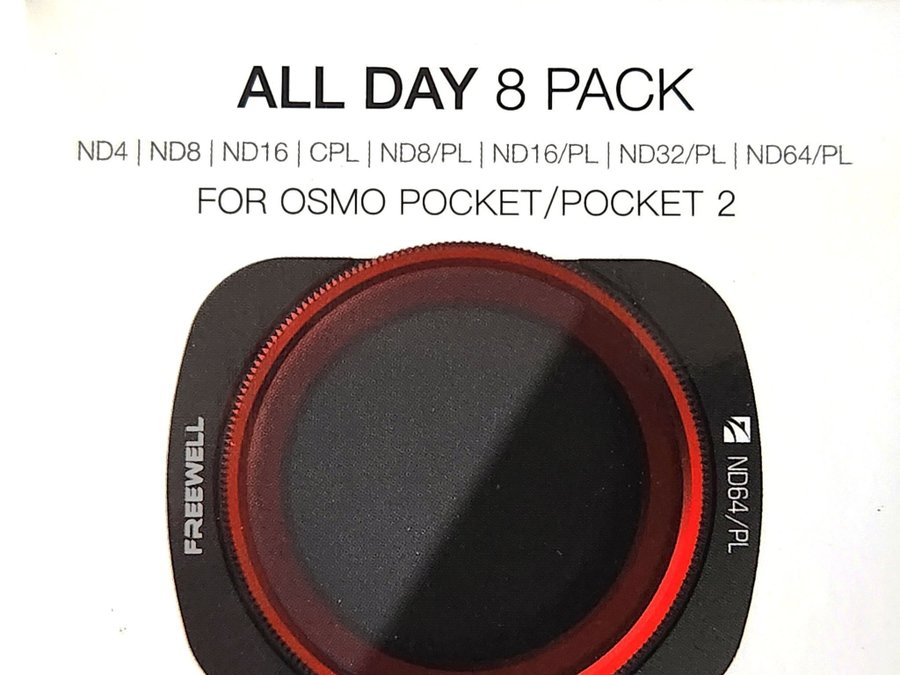 Freewell All Day Filter Set For DJI Osmo Pocket 2 - 8 Pack