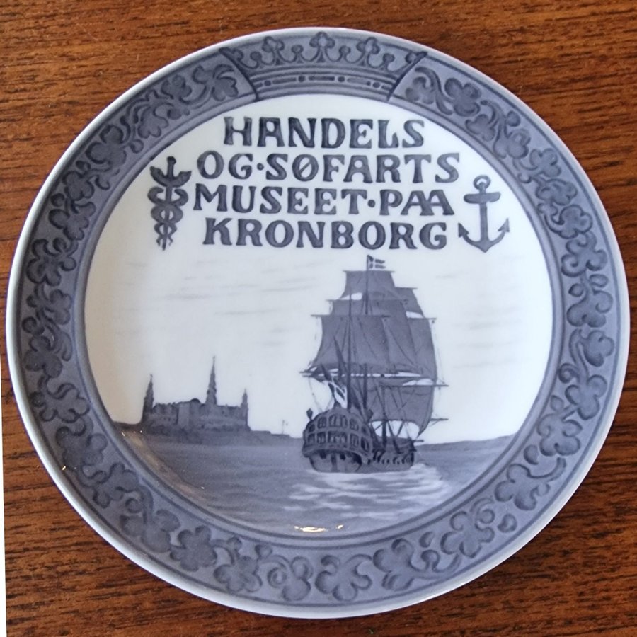 Royal Copenhagen Tallrik Handels- och Sjöfartsmuseet på Kronborg