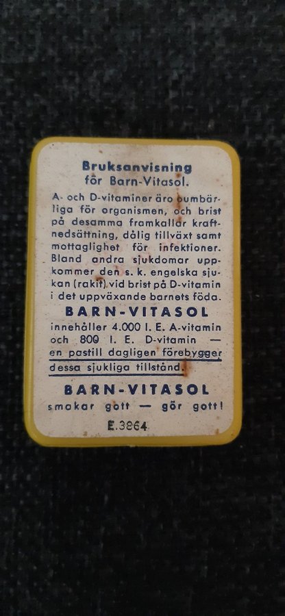 LEO Barn-Vitasol AD-vitaminer, plastask okänd ålder. 28/9, SÄNKT PRIS!