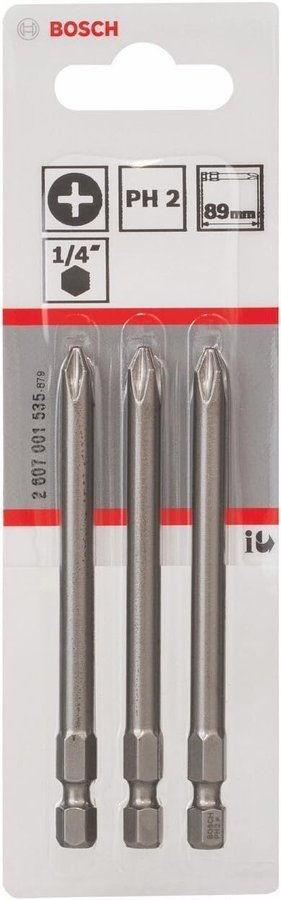 Bosch Bits PH2 89mm 3-pack