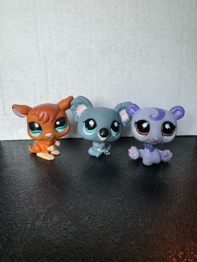 Littlest Pet Shop Kangaroo #1111 Koala #1604 Polar Bear #2195 Authentic