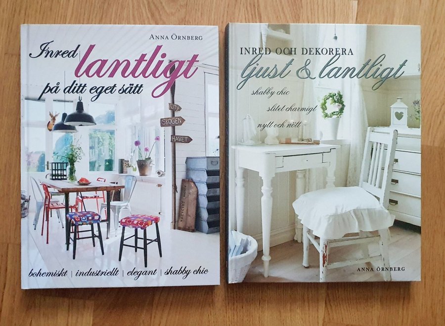 2 st Inred  Dekorera Lantligt på ditt sätt - Shabby Chic, Anna Örnberg.