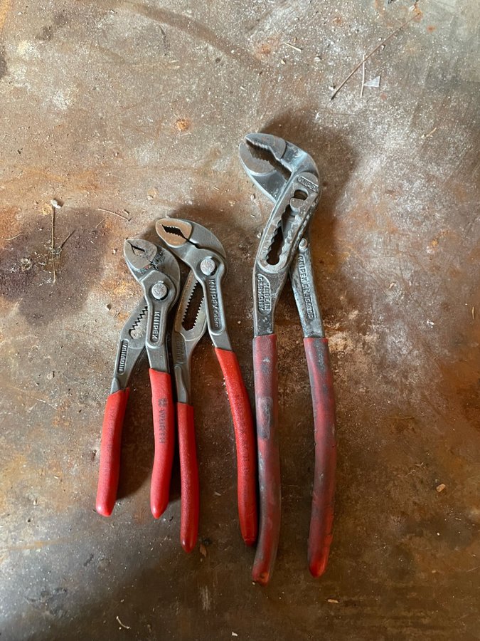 Knipex tänger cobra 3st 15 18 23cm