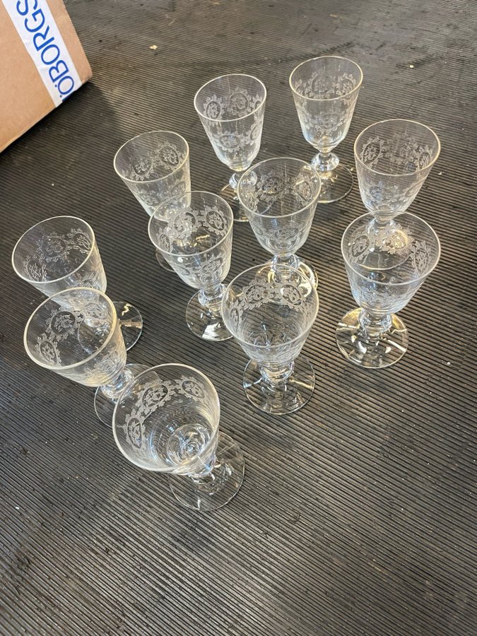 Glas kosta boda Elon 11 st edvin ollers snapsglas likörglas