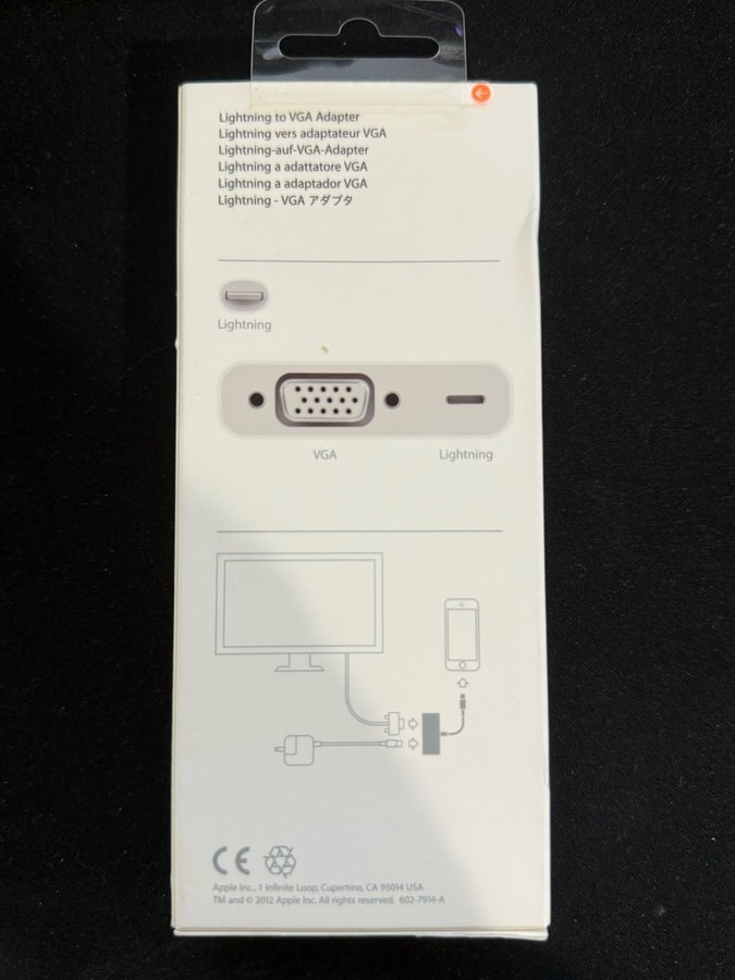 Apple Lightning till VGA-adapter