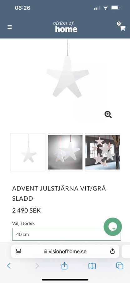 SMD Design Advent Julstjärna Vit/Grå