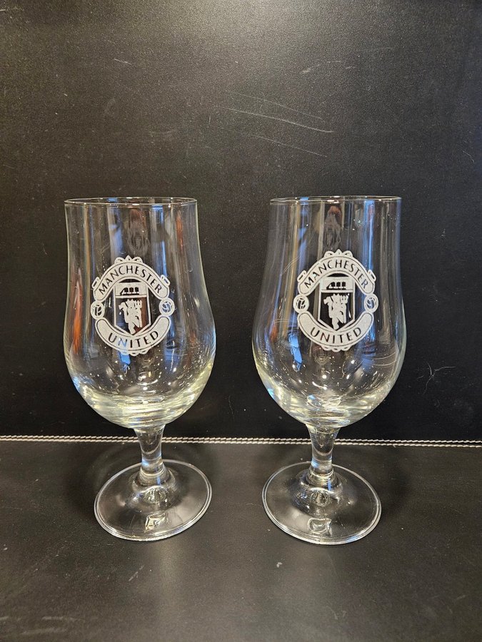 2-pack ölglas Manchester United