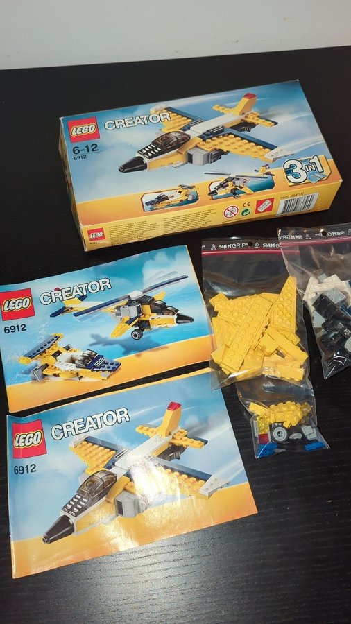 LEGO 6912 - Segelflygplan 3-in-1, från 2012, komplett!