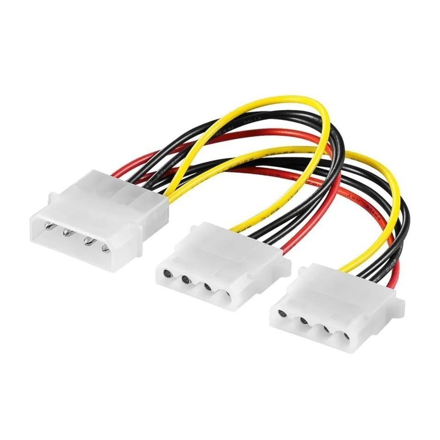 Molex till 2 molex (2av2)