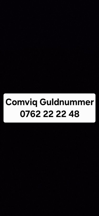 0762 22 22 48 Comviq Guldnummer