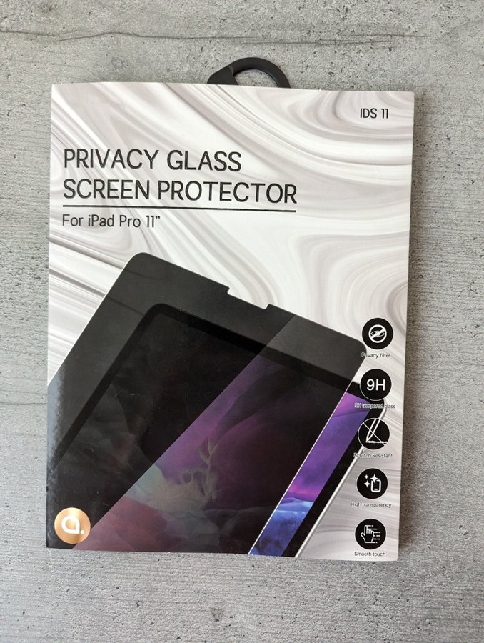 iPad Pro 11" tum Skärmskydd av integritetsglas med Privacy