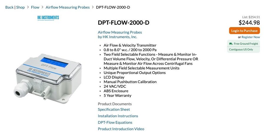 DPT-Flow-2000-D Flödesgivare Nicotra /Gebhardt Ny i kartong