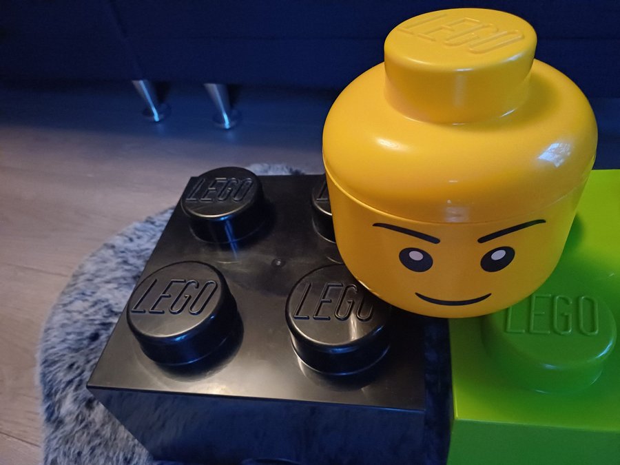 Lego förvaring 3st lådor med lock ca:25×25×15cm 15x17cm