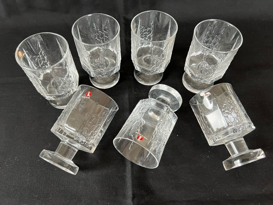 7 st Iittala Kalinka snapsglas, Timo Sarpaneva