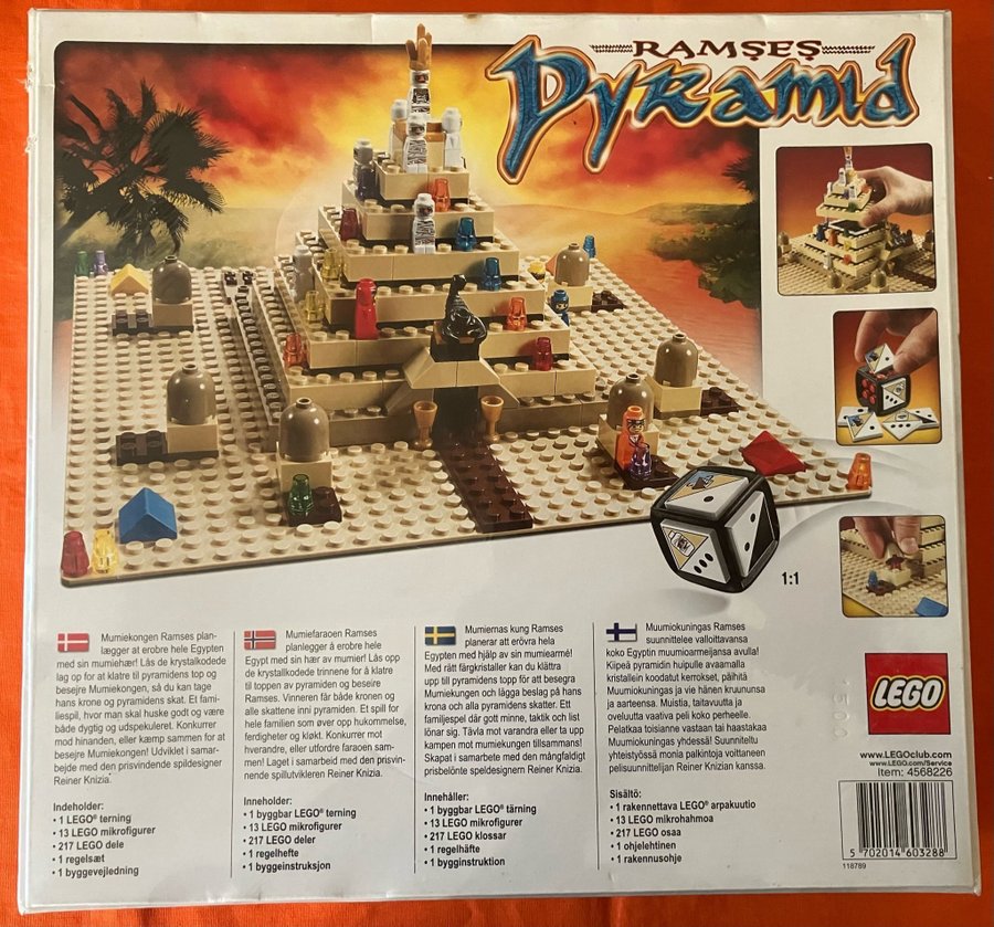 Lego Spel Ramses Pyramid 3843 OVANLIG!