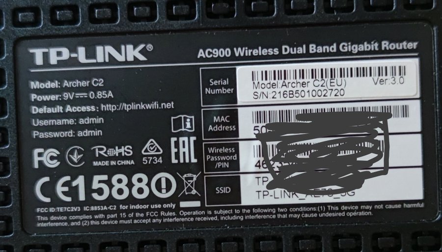 TP-LINK AC900 Archer C2