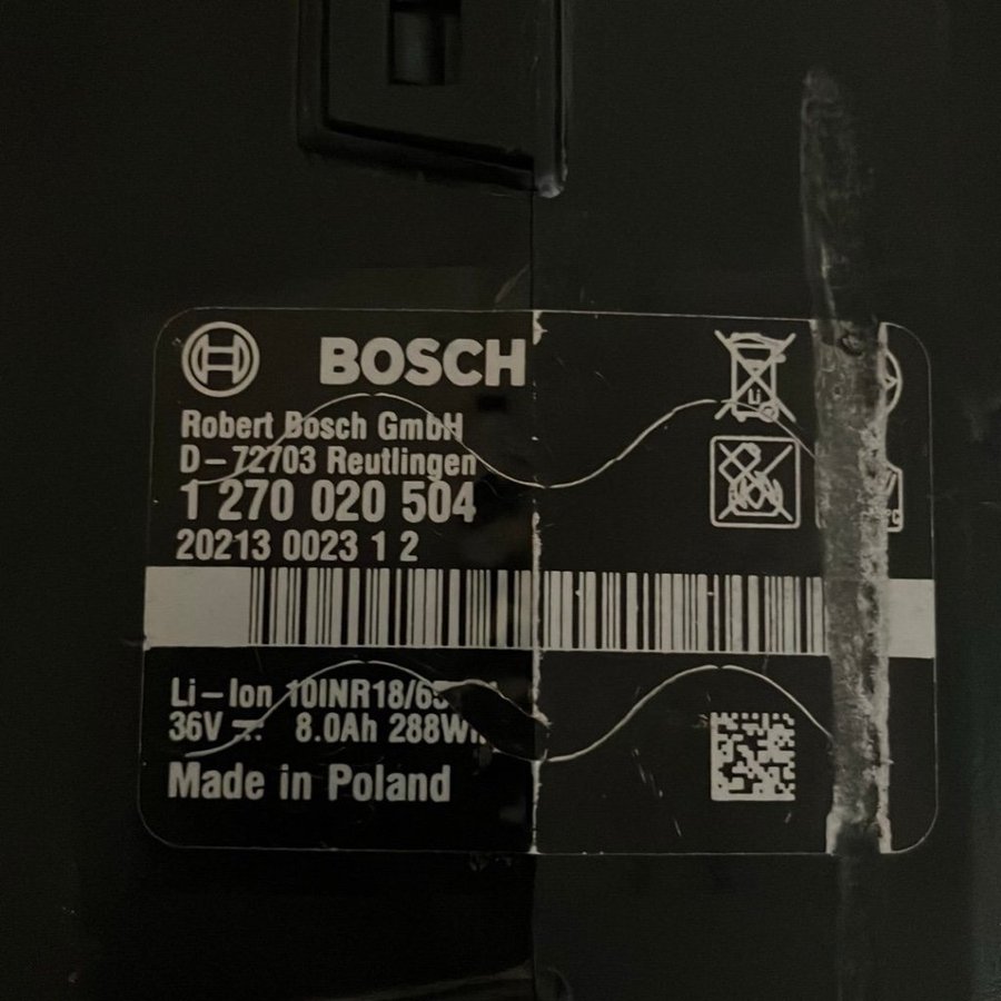 Bosch Batteri 12V 8.0Ah 10INR18/65