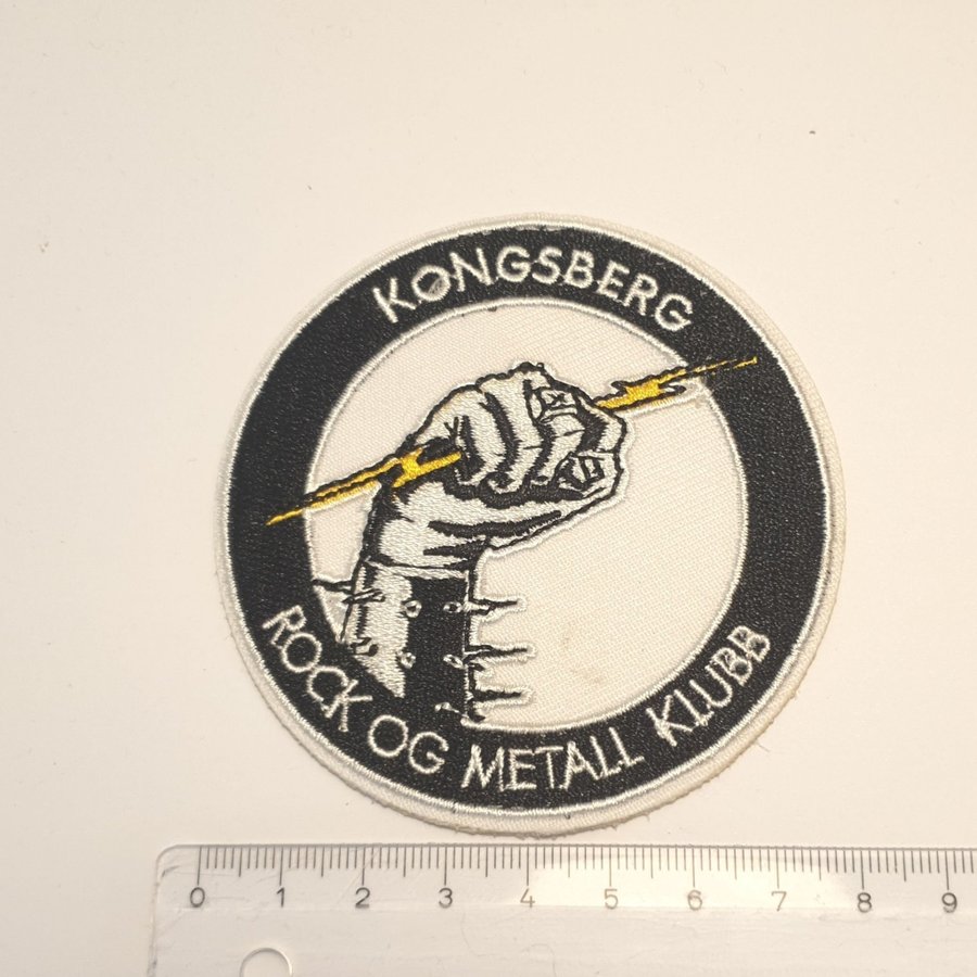 Kongsberg | Rock och metal klubb | Tygmärke | Patch