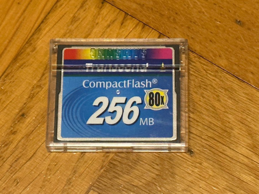 Transcend 256 mb CompactFlash Card 80x som NYTT