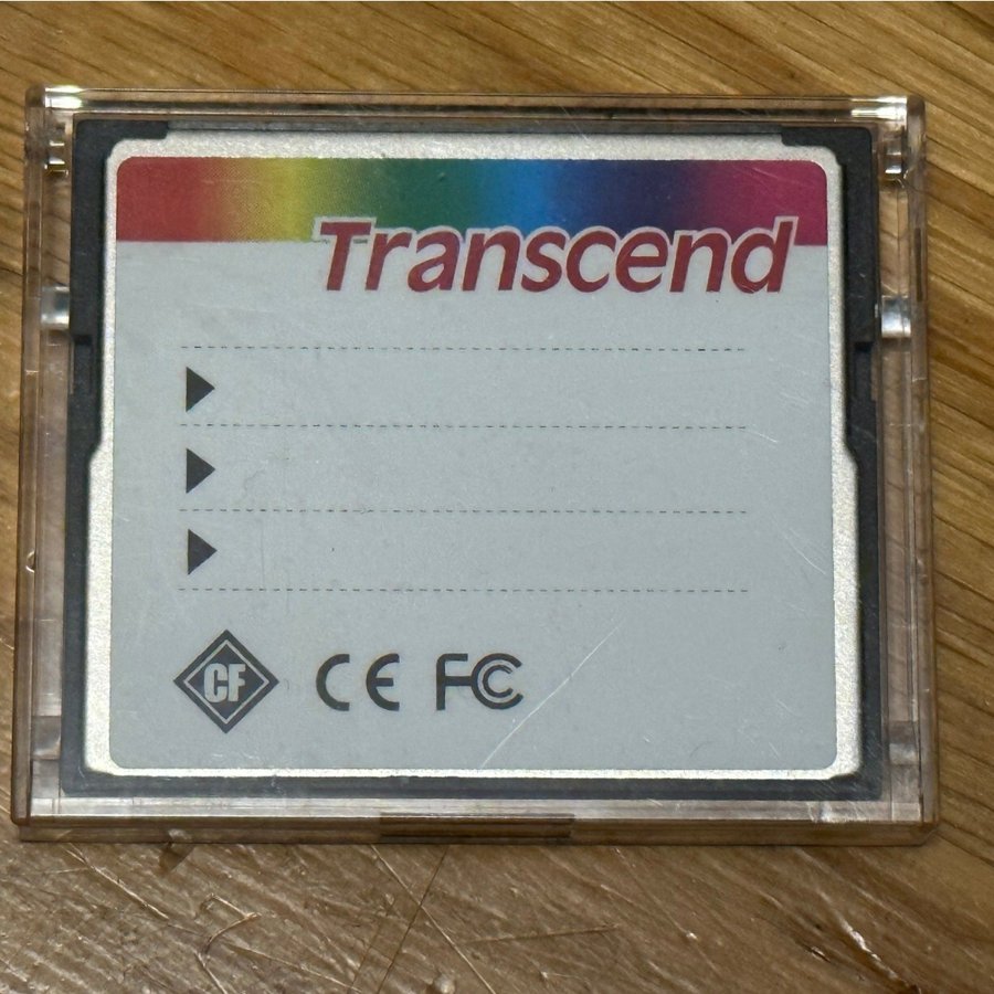 Transcend 256 mb CompactFlash Card 80x som NYTT