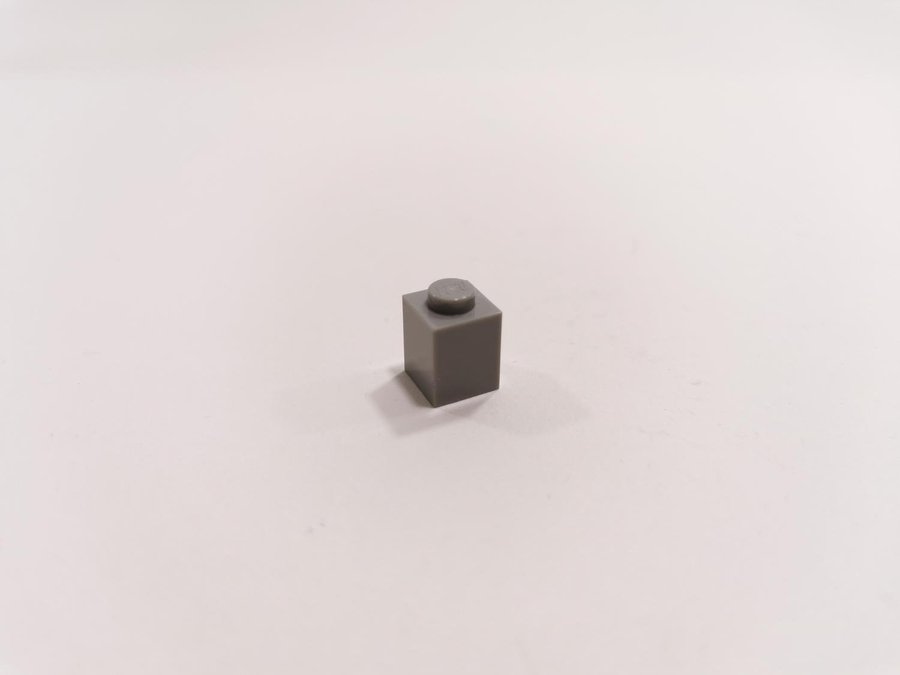 Lego - brick - bas - 1x1 - part 3005 - ljusgrå (bluish)