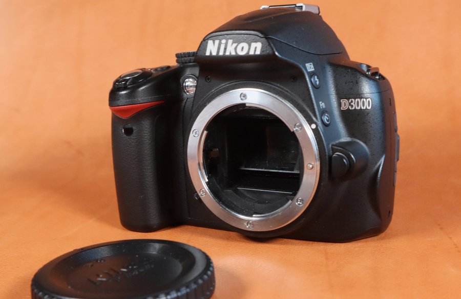 Nikon D3000 kamerahus – osäker funktion