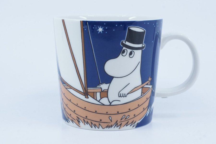 Muminmugg Muminpappa mörk blå / Moomin Mug Moominpappa [A]