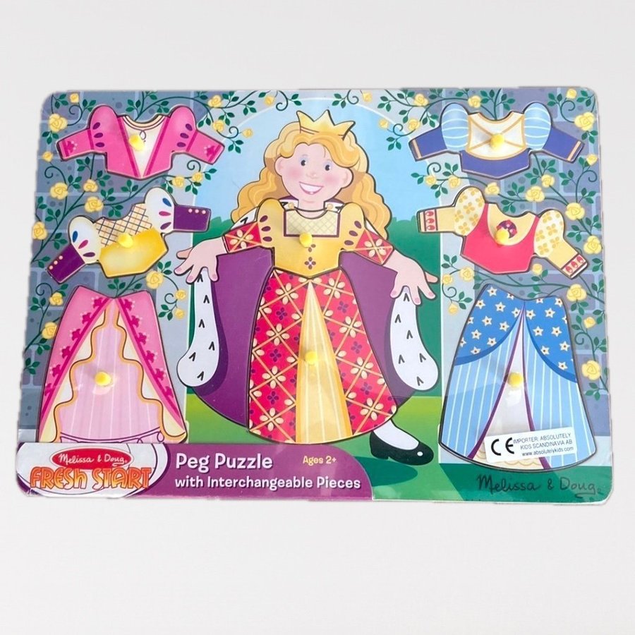 Melissa  Doug Peg Puzzle Princess Dress-Up Mix 'n Match