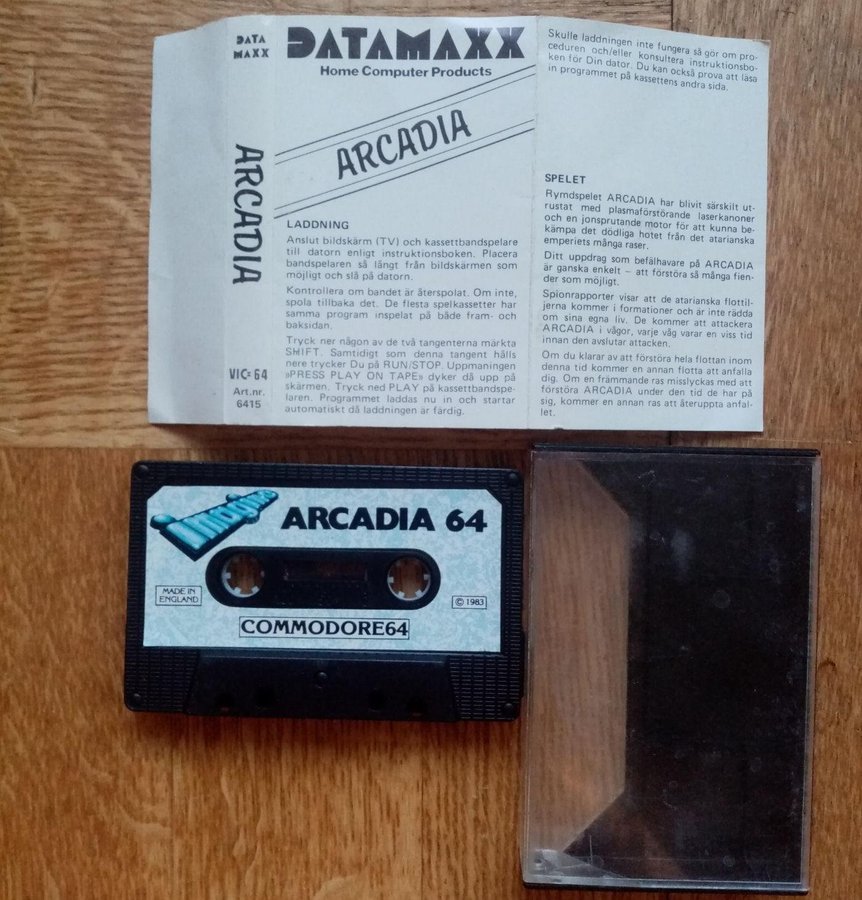 Arcadia (Datamaxx - Imagine) - Commodore 64 / C64 Spel