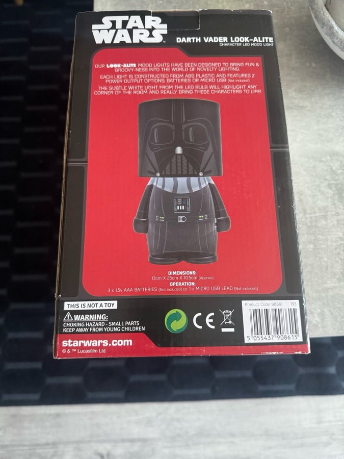 Star Wars Darth Vader LED-lampa