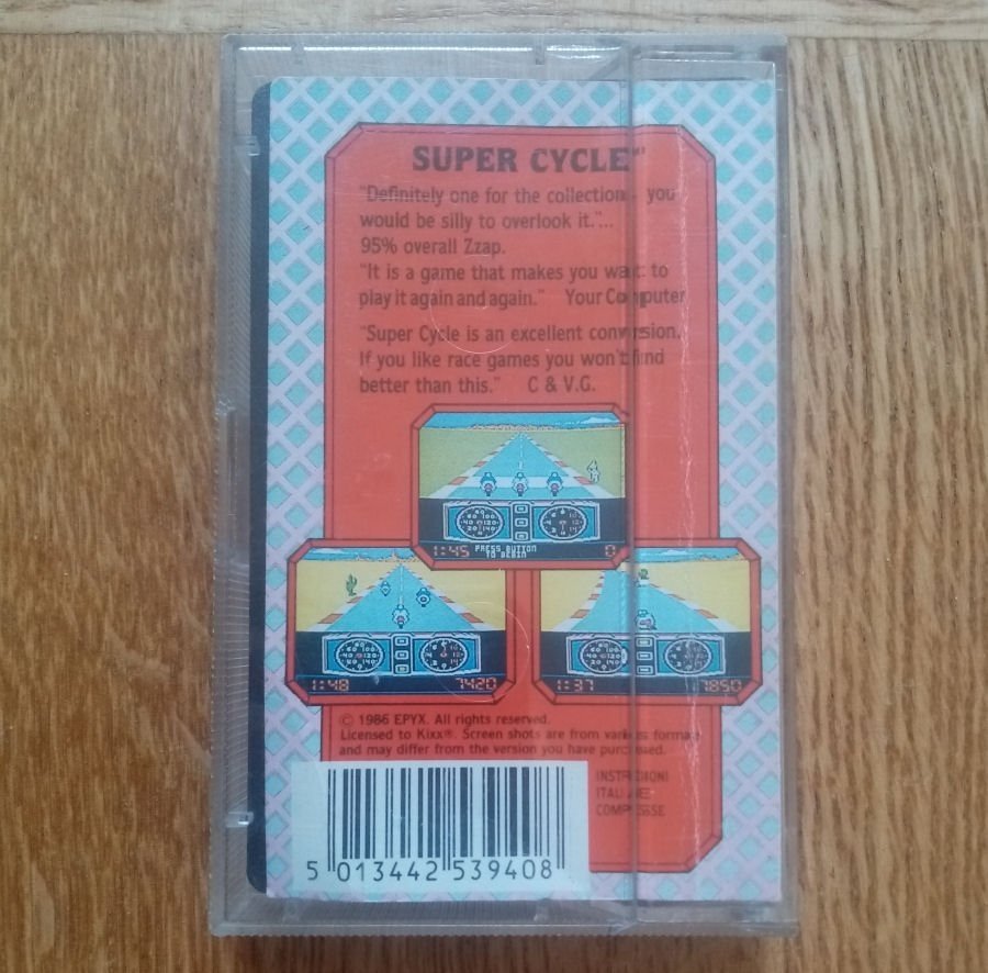 Super Cycle (Kixx - US Gold - Epyx) - Commodore 64 / C64 Spel