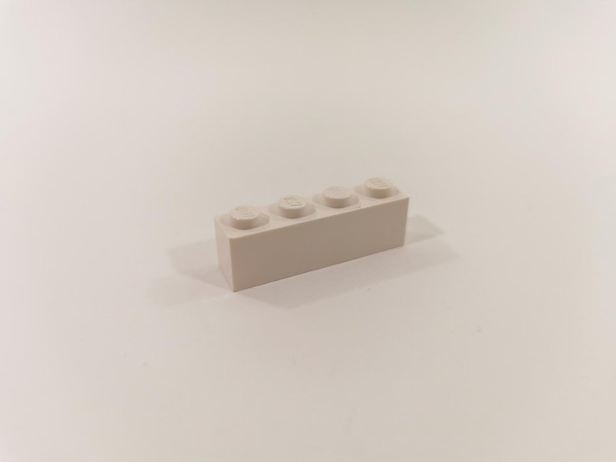 Lego - brick - bas - 1x4 - part 3010 - vit