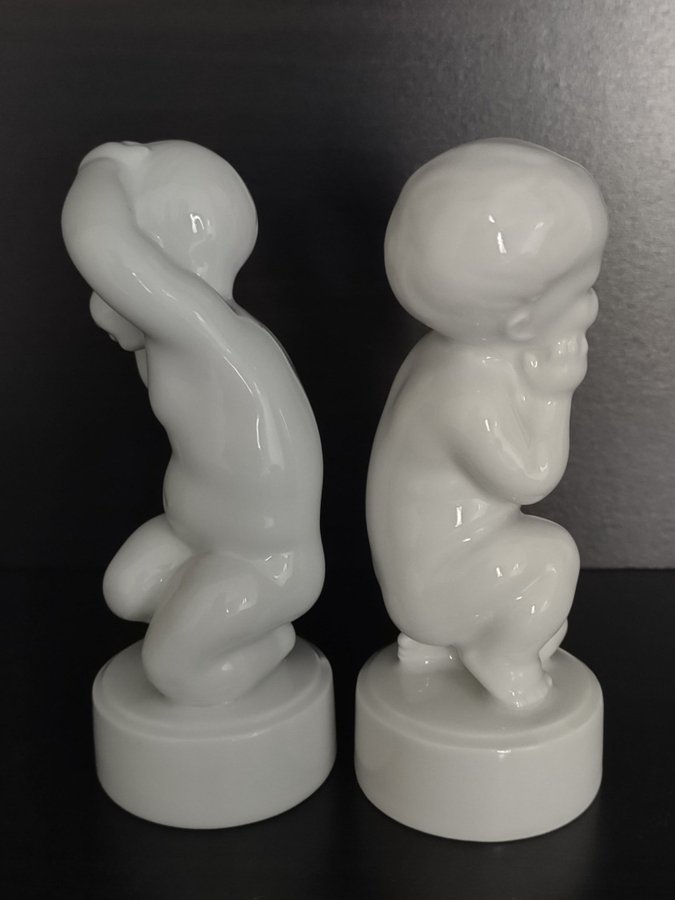 2 stycken porslin figurer från Denmark