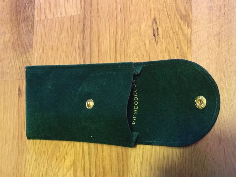 Rolex grönt travel case/pouch etui